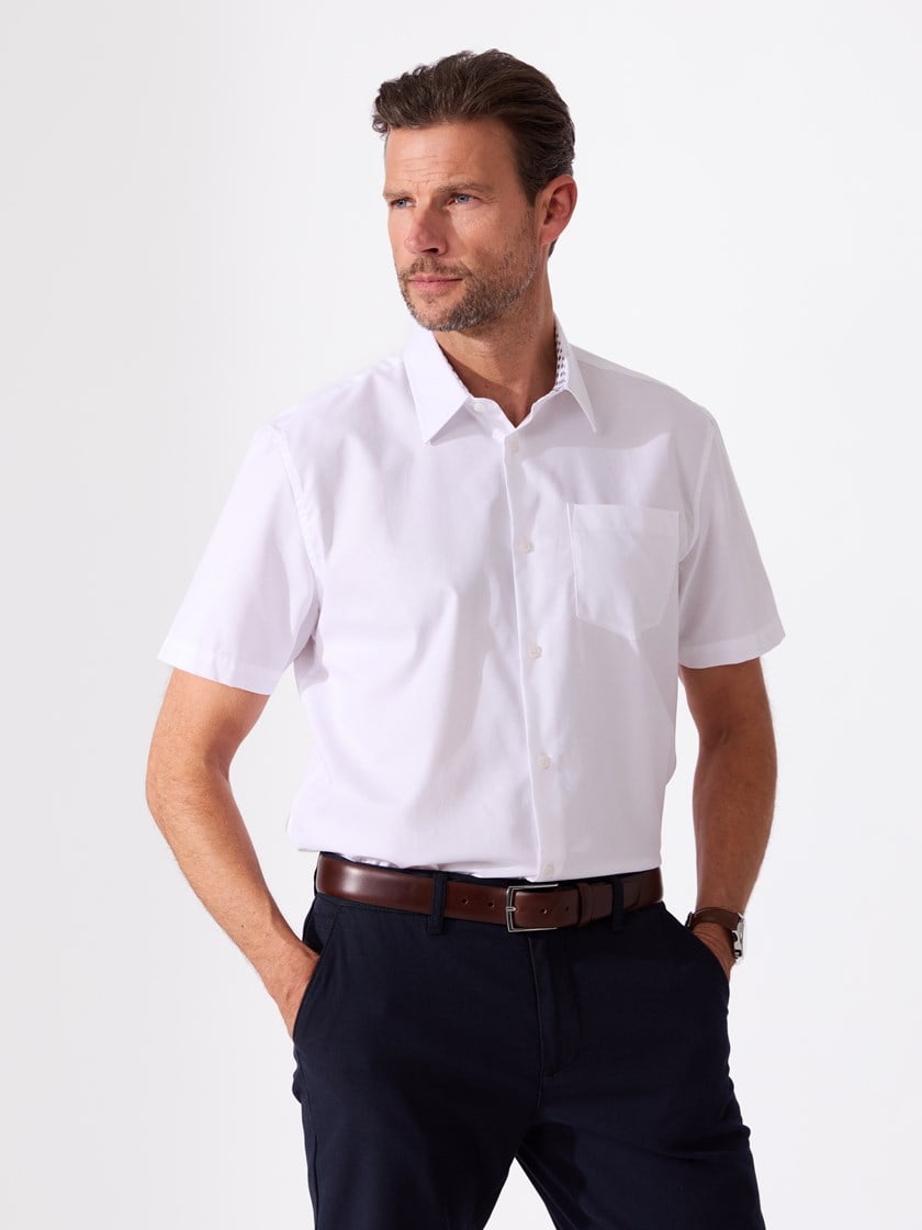 Femund kortermet skjorte Bright White