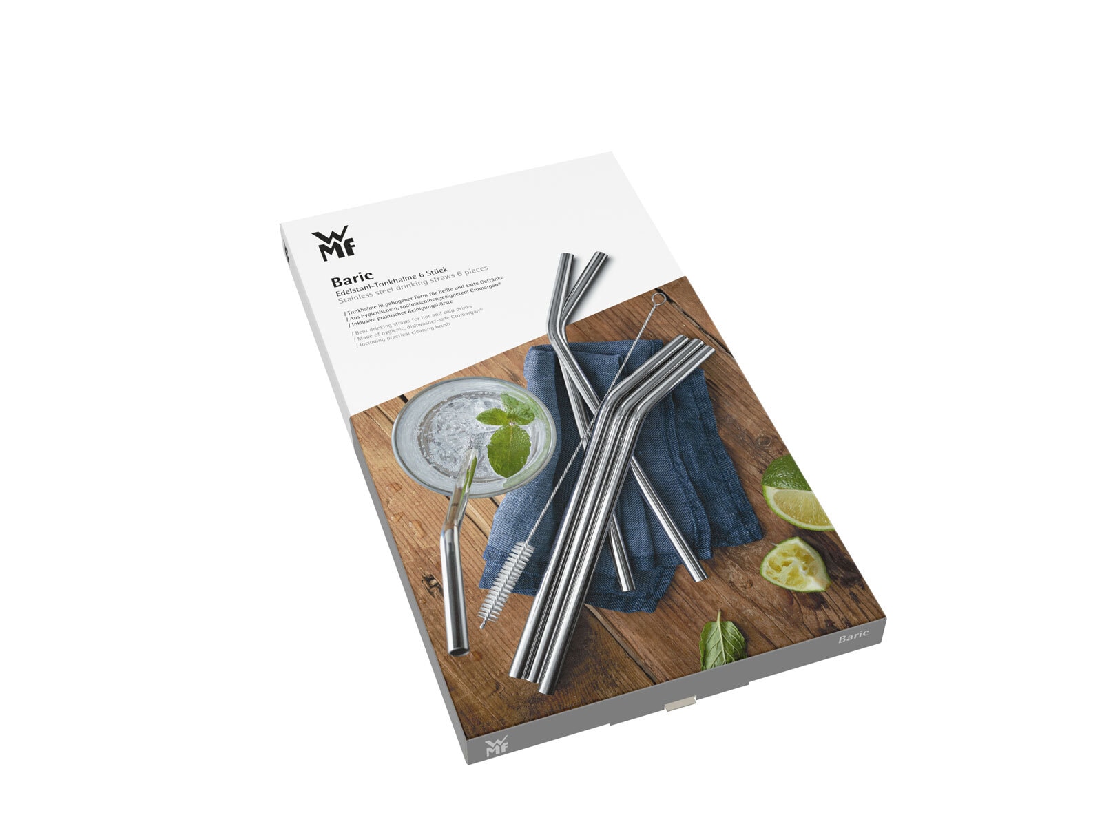 WMF Trinkhalm Set BARIC I 7-teilig Edelstahl