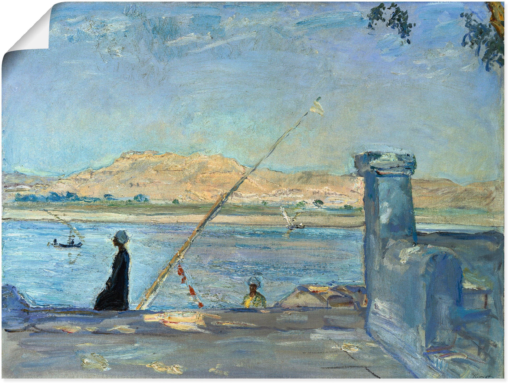 Artland Poster »Morgen bei Luxor. 1914« Gewässer 1 Stk. tlg. als Leinwandbild, Wandaufkleber oder Poster in versch. Grössen