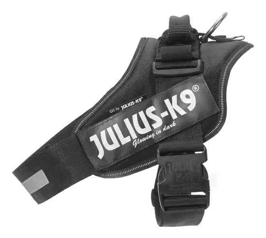 Julius K9 IDC hundesele i sort, Str. 4 - 96-138 cm.
