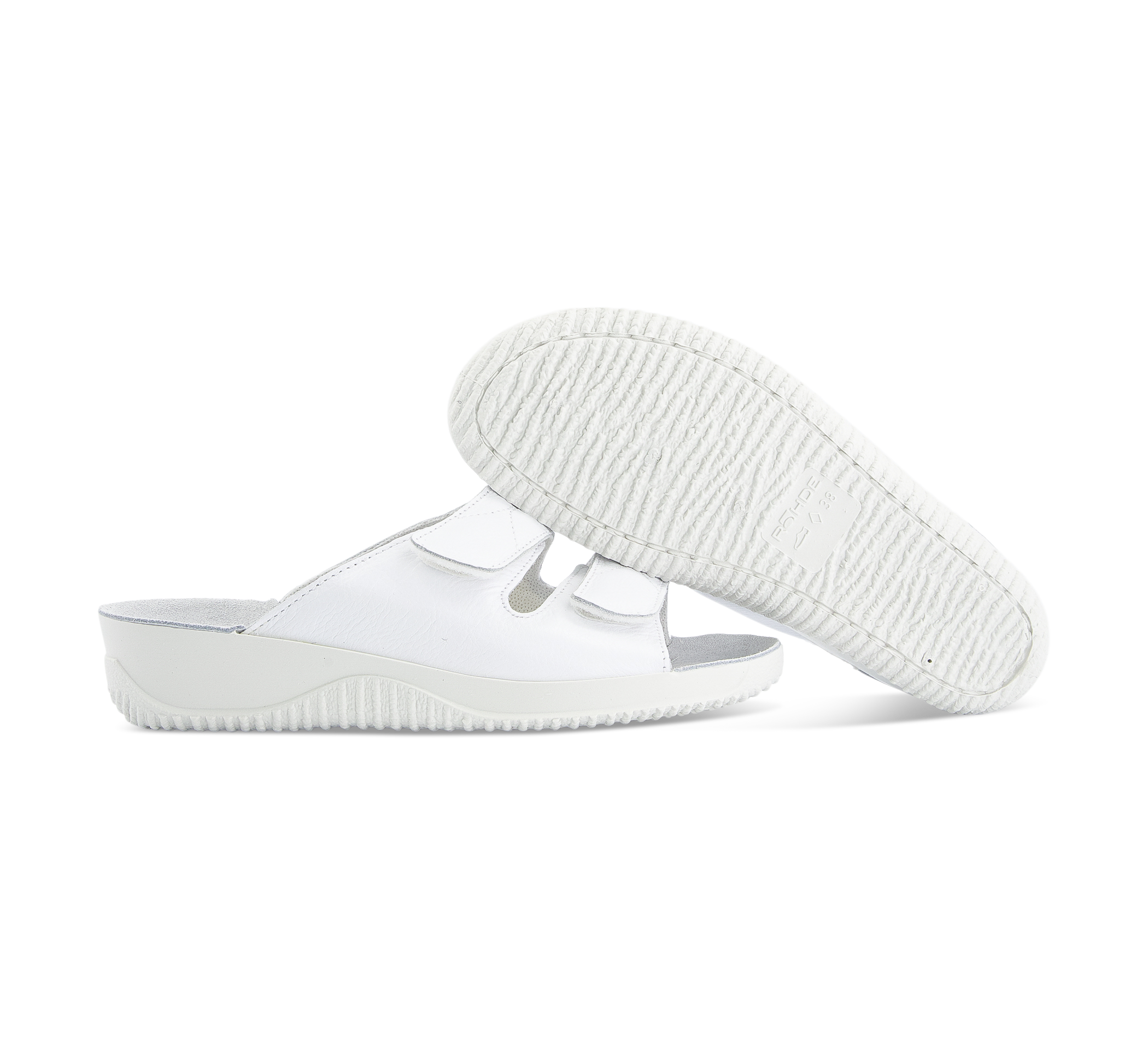 Rohde Soltan 40 - Offene Hausschuhe weiss