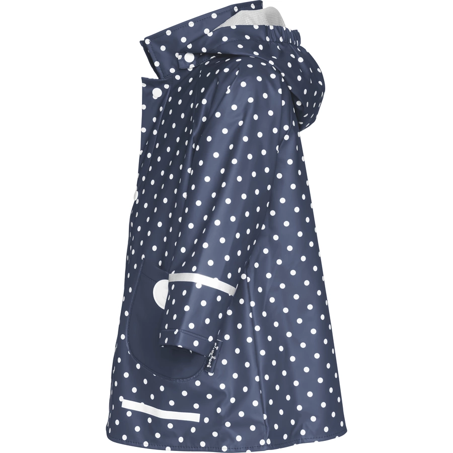 Playshoes Regenmantel Punkte marine