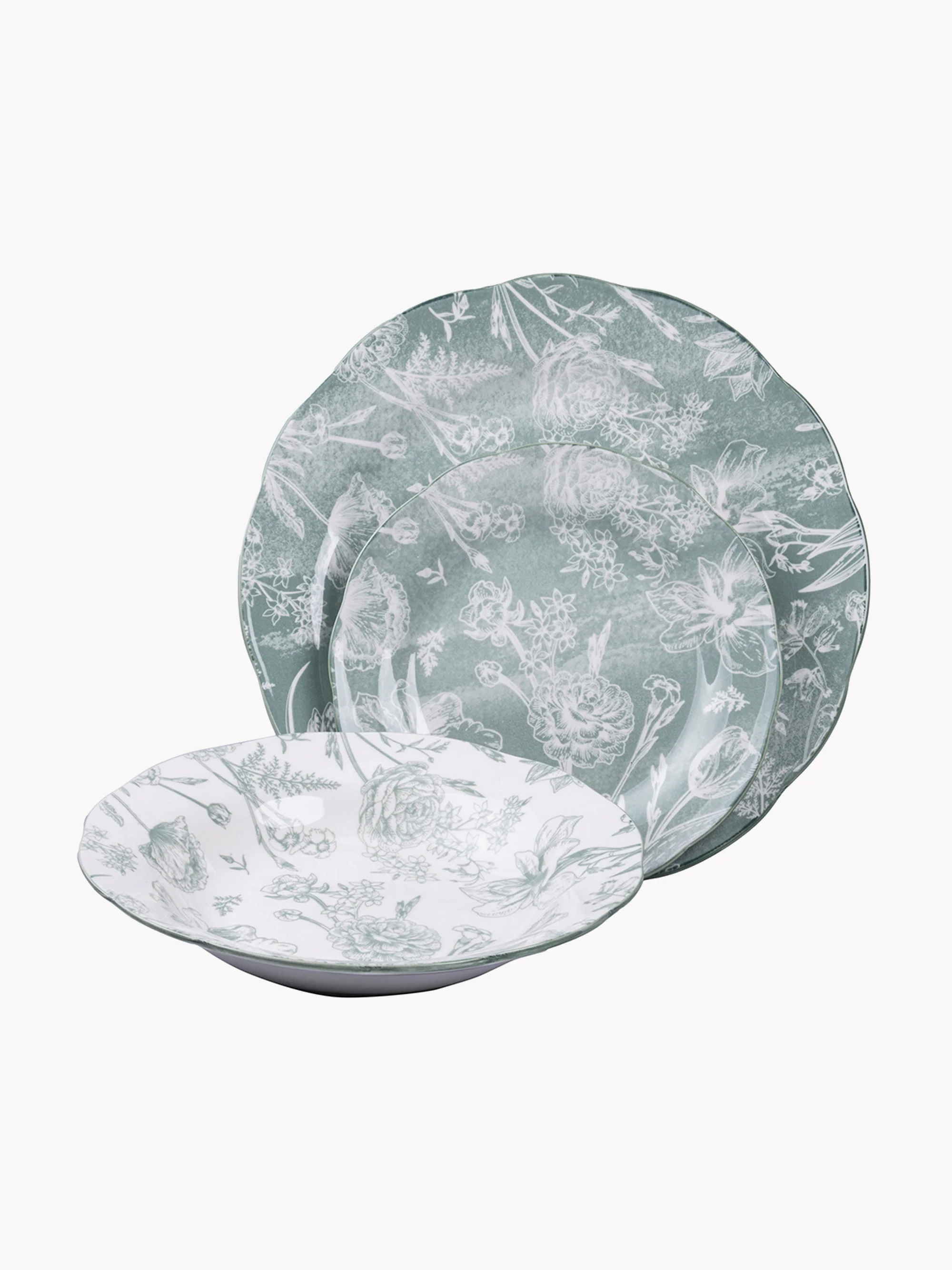 Dinerset Fleurette, 18-delig