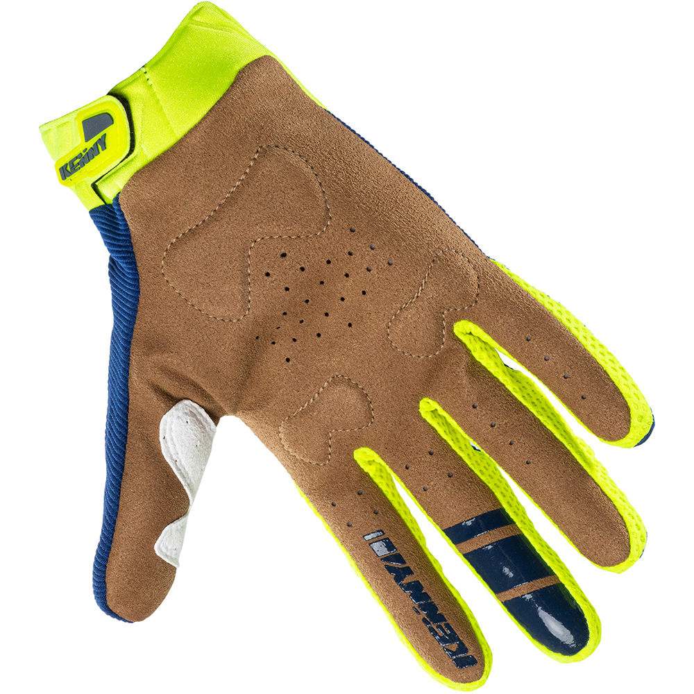 Kenny - Gants Titanium - 2021 Navy / Jaune fluo / Blanc