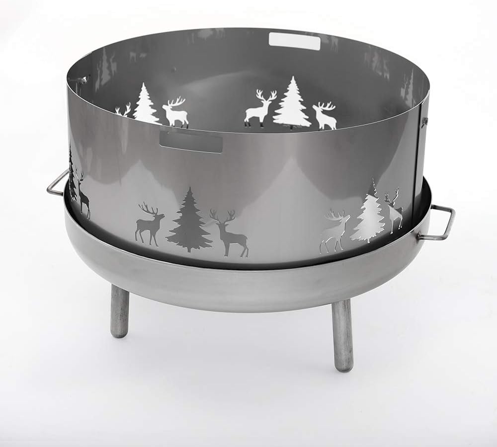 Czaja Feuerschalen® Funkenschutz Wild für alle Feuerschalen Ø80cm (80cm V2A)