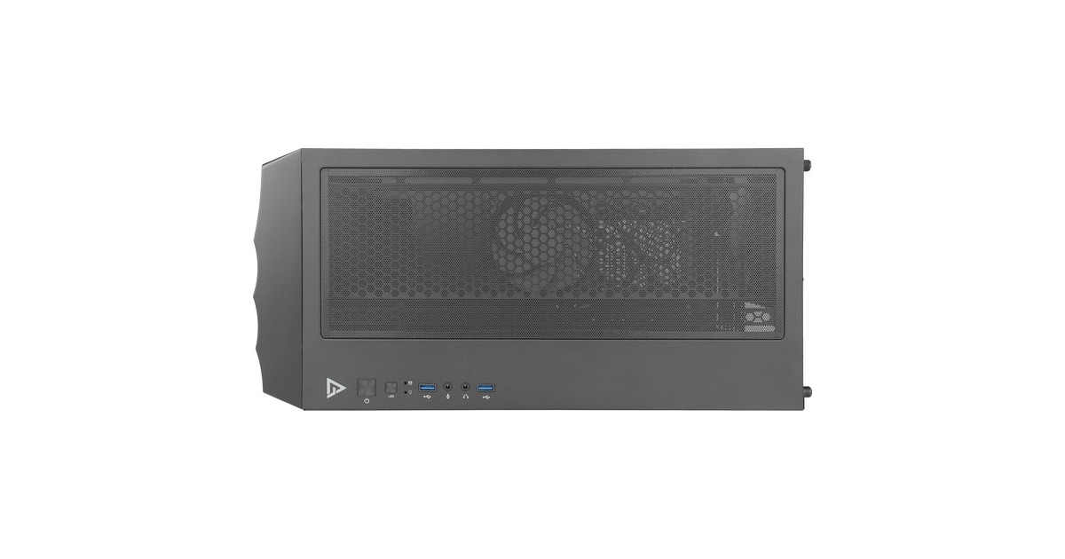 AntecDF700 FLUX midi tower behuizing  (Zwart | 2x USB-A | RGB | Tempered Glass)