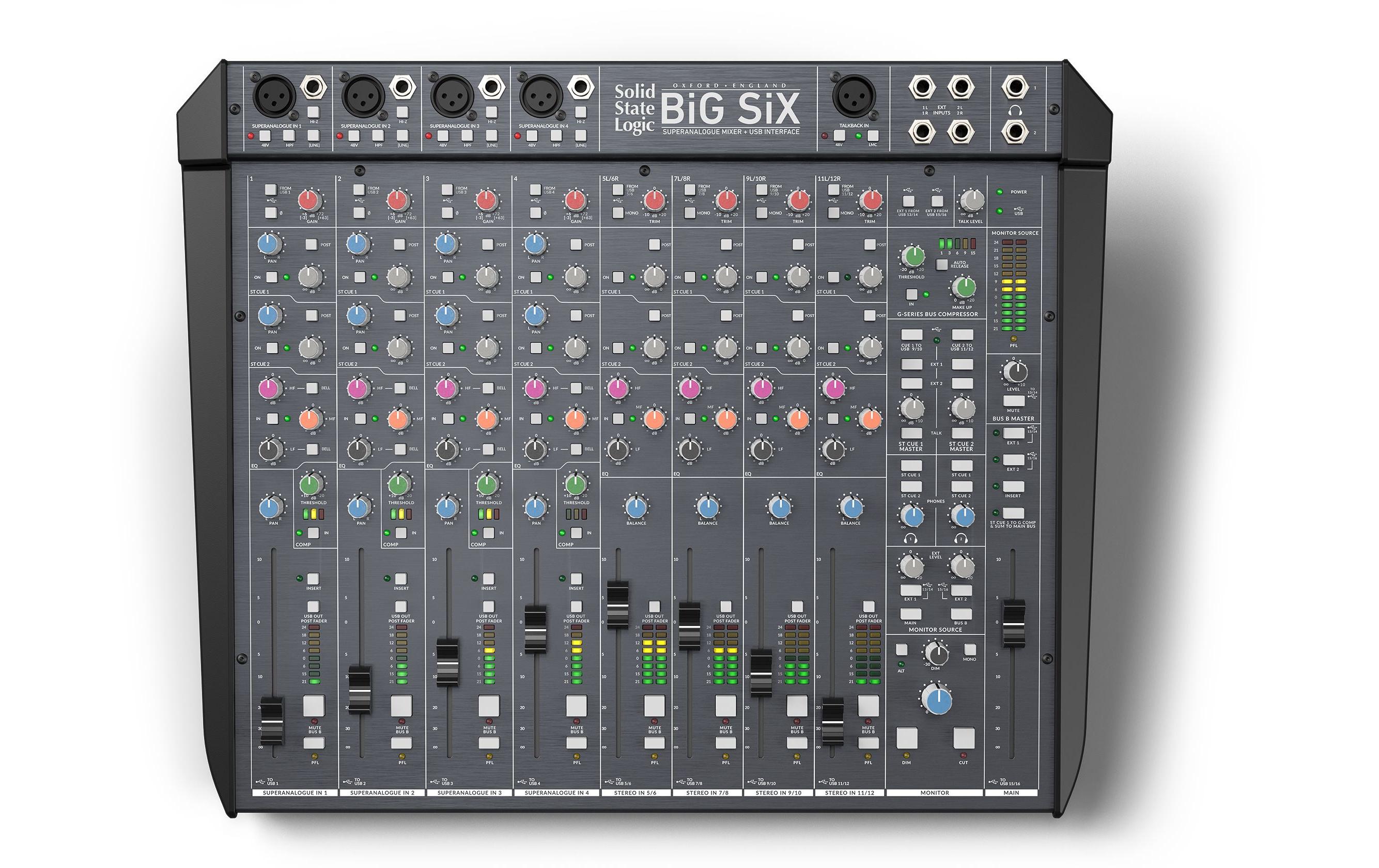 Mischpult BiG SiX<br>Analoges 12-Kanal-Studio-Mischpult
