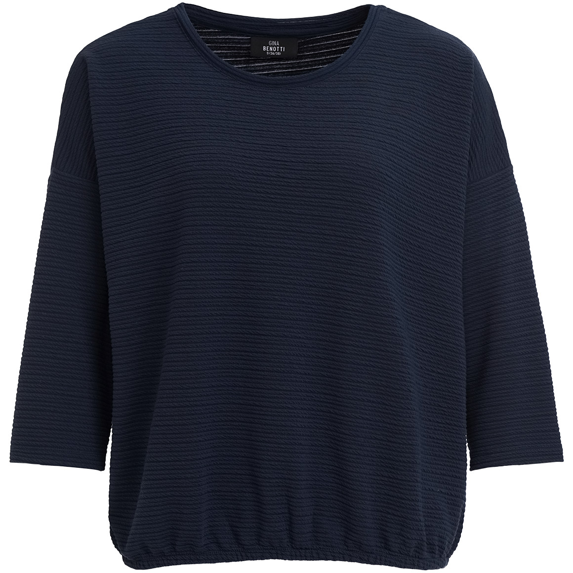 Gina Benotti Damen Shirt mit 3/4-Ärmeln dunkelblau