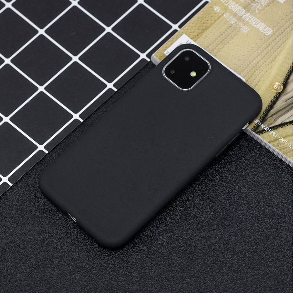 iPhone 11 Gummi Case Hülle Matt - Schwarz