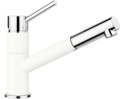 Blanco keukenkraan met handdouche KANO-S chroom silgraniet wit 527650