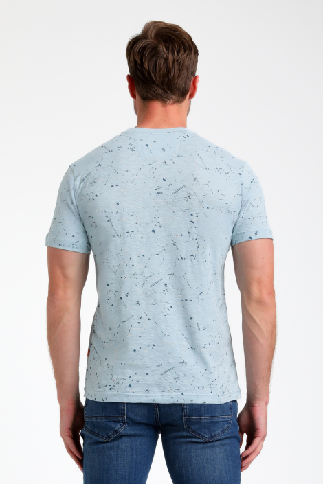 Gabbiano blauwe heren t-shirt