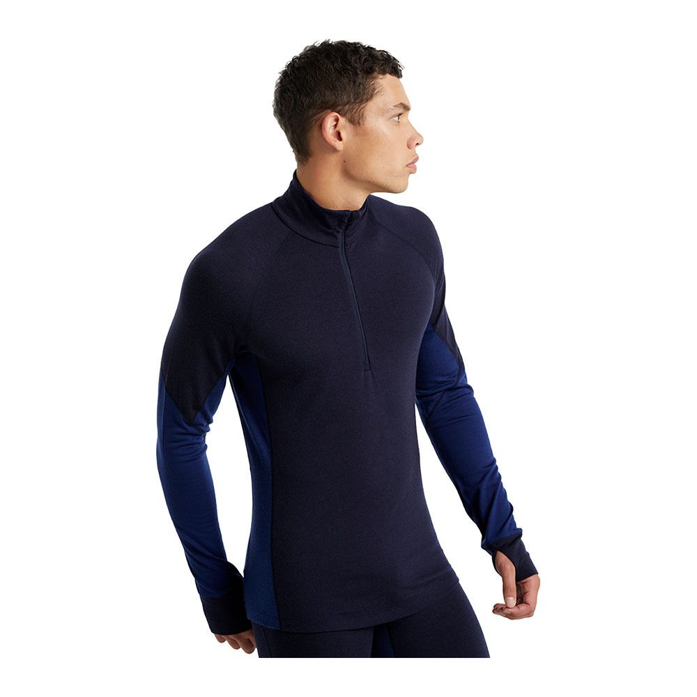 Icebreaker 260 ZONE MERINO - Sous-couche Homme midnight navy/royal