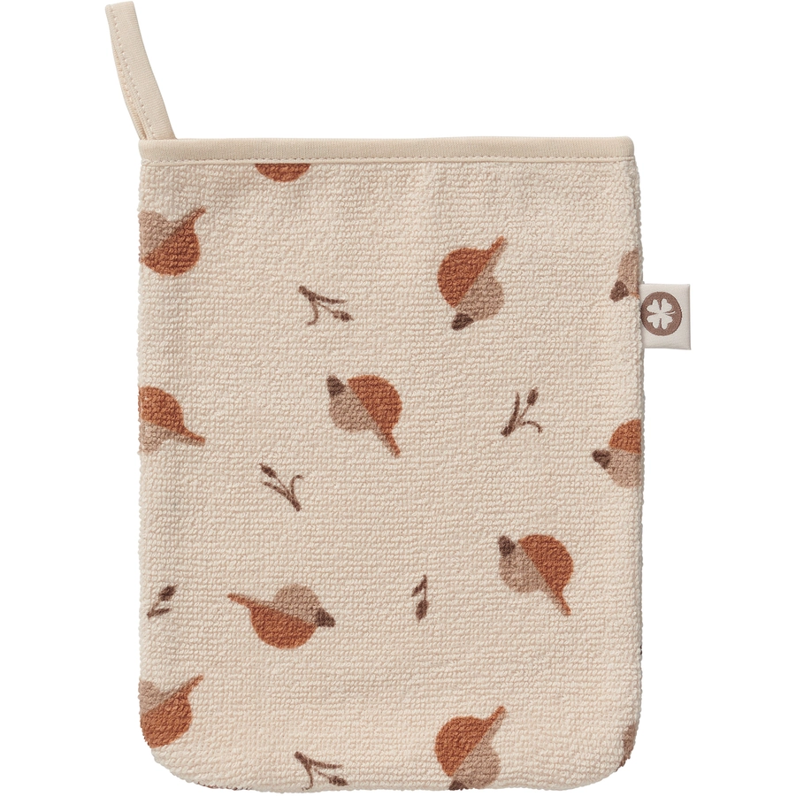 Noppies Waschlappen Printed duck terry wash cloths Indian Tan