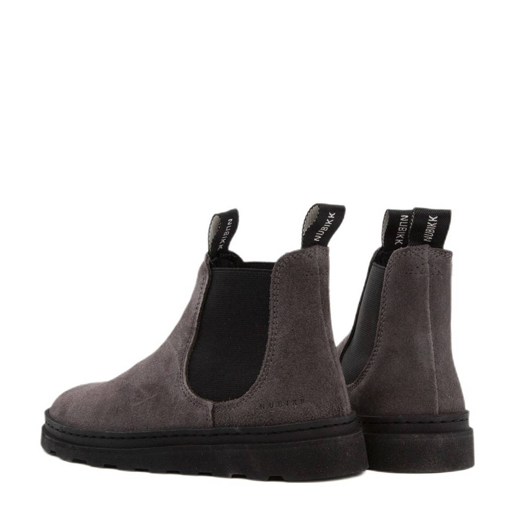 Nubikk Jonah Rai JR suède chelsea boots grijs