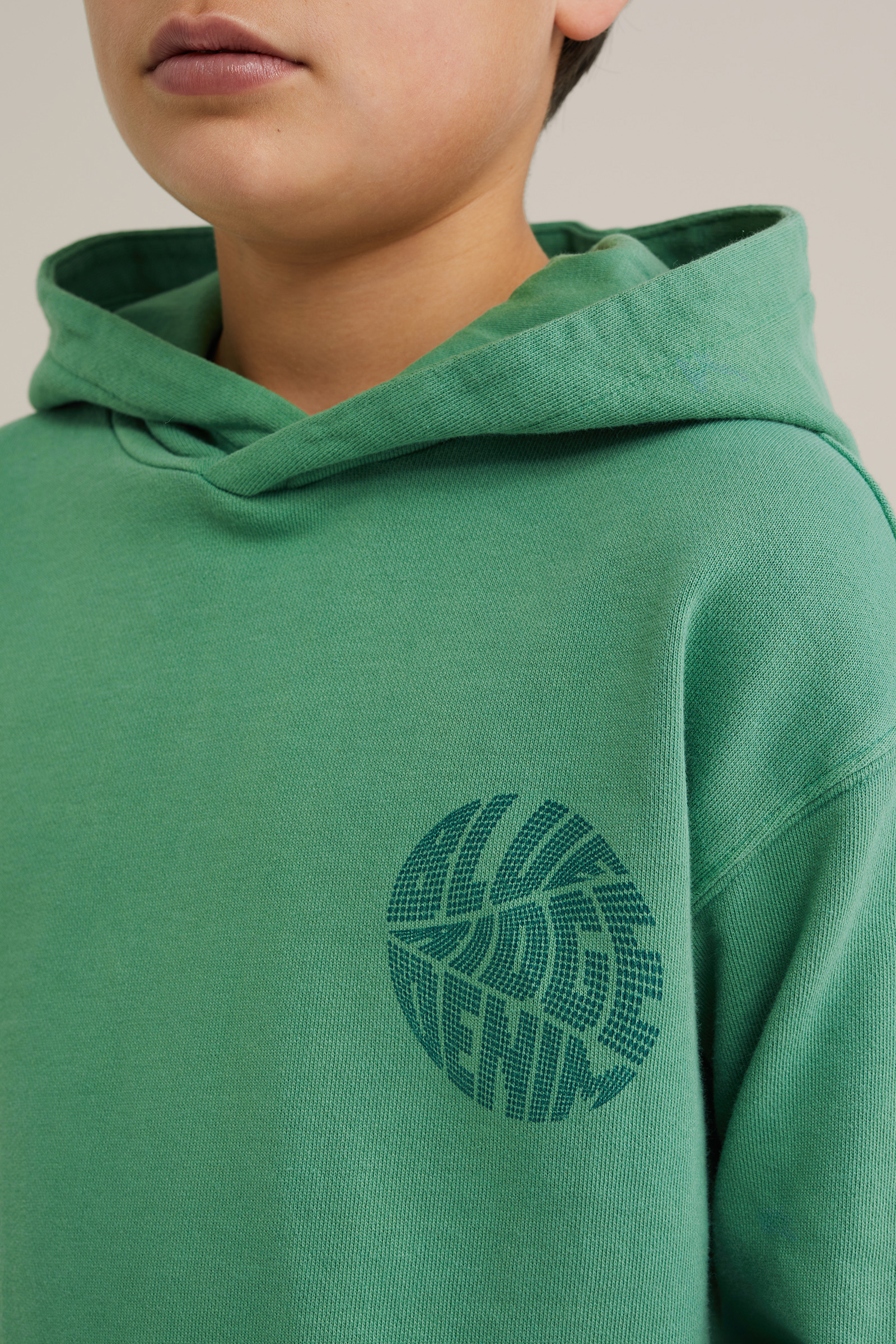 Jongens hoodie met opdruk Blue Ridge Lichtgroen