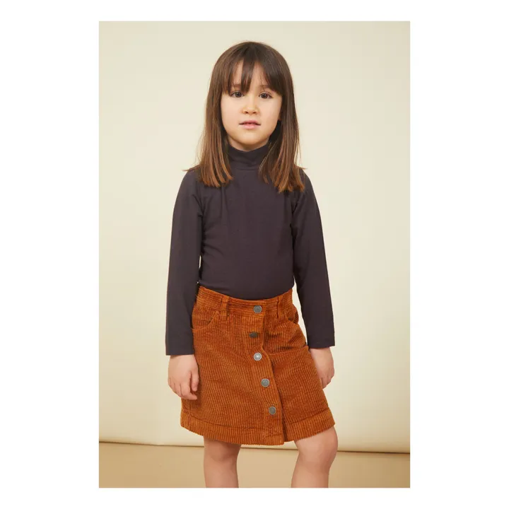 SMALLABLE BASICS Col Roulé Fille Manches Longues Jersey Laine | Noir