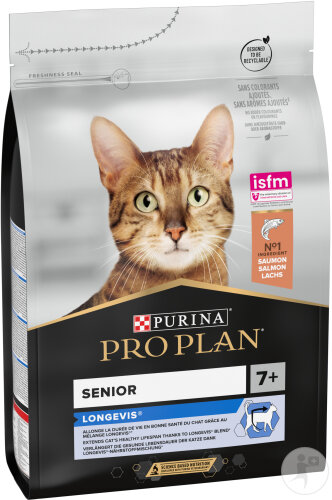 Pro Plan Longevis Santé Cognitive Croquettes Pour Chat Senior 7 Ans Et Plus Saumon 3kg