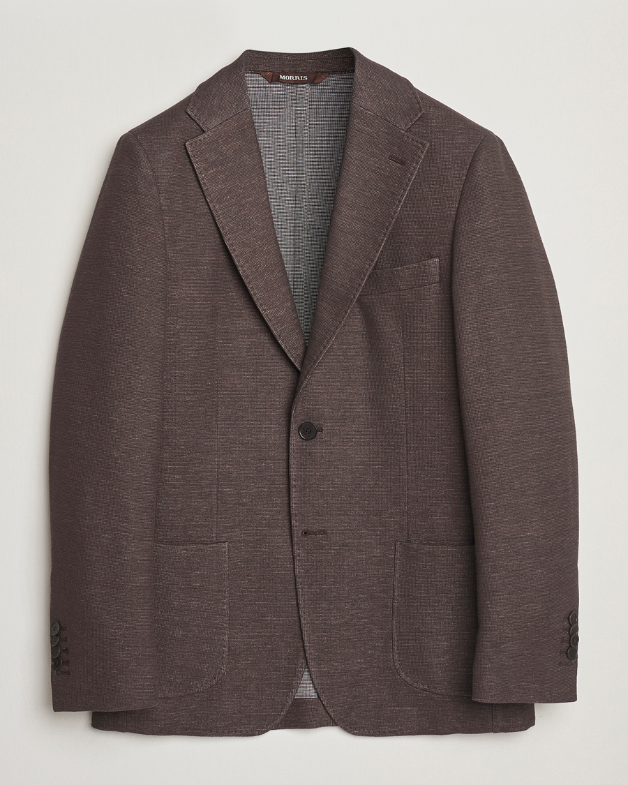 Morris Heritage Jersey Linen Jacket Brown