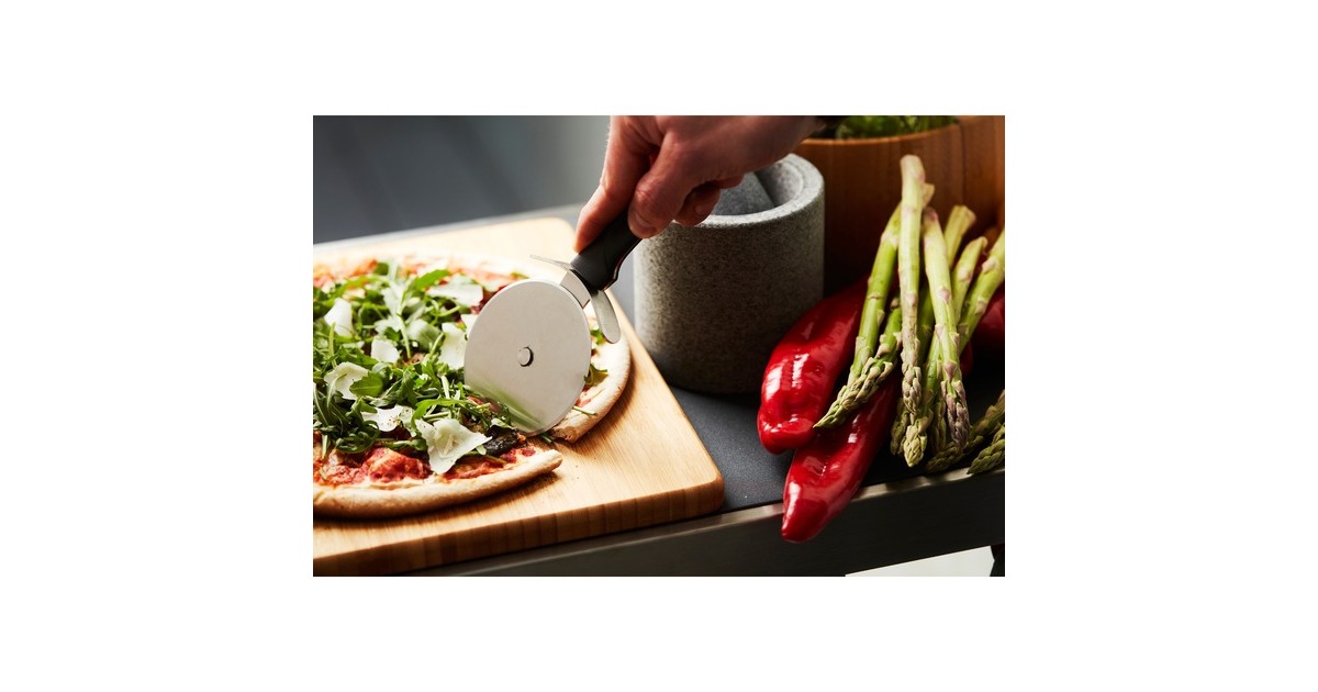 BarbecookOlivia pizzasnijder uit rvs mes  (Zwart/roestvrij staal)