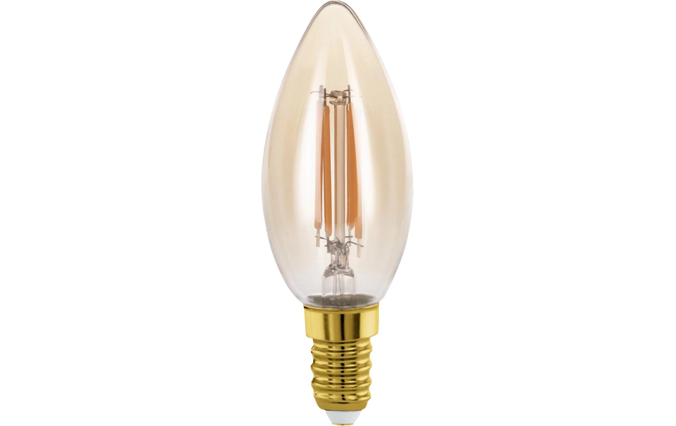 Lampe 4 W E14 WarmweissFilament LED-Glühbirne aus amberfarbenem Glas