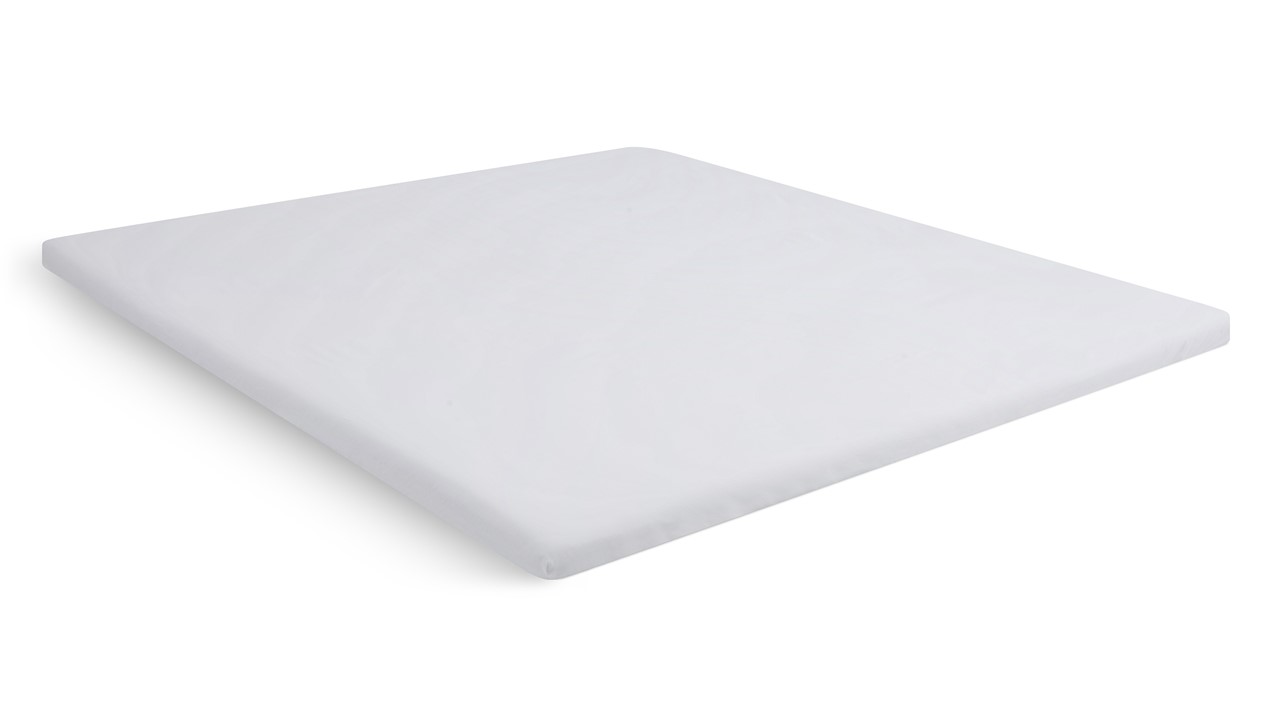 Hoeslaken Beter Bed Select Perkal topper wit