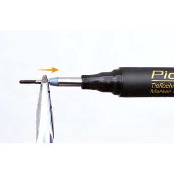 Pica markeerstift voor diepe gaten zwart 150/46