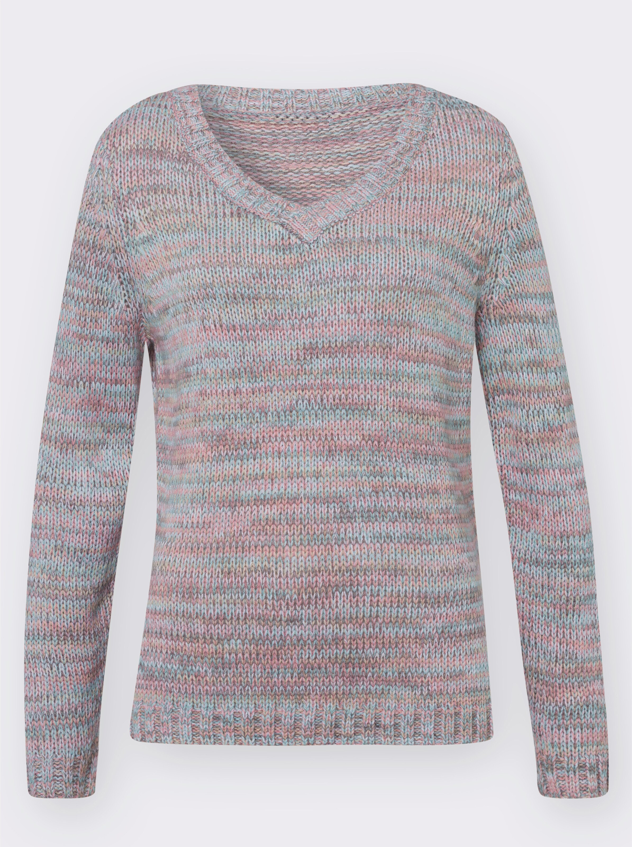 V-Ausschnitt-Pullover
