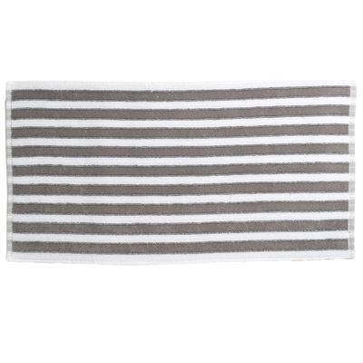 Linge de toilette double rayure - BECQUET CRÉATION - 500 g/m²