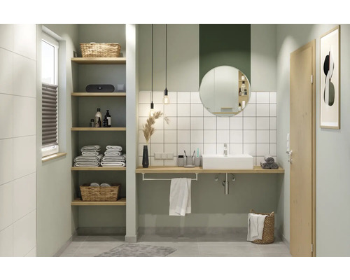 form&style MAKIRA wastafel 55 x 44 cm glanzend wit incl. keramische afvoerplug