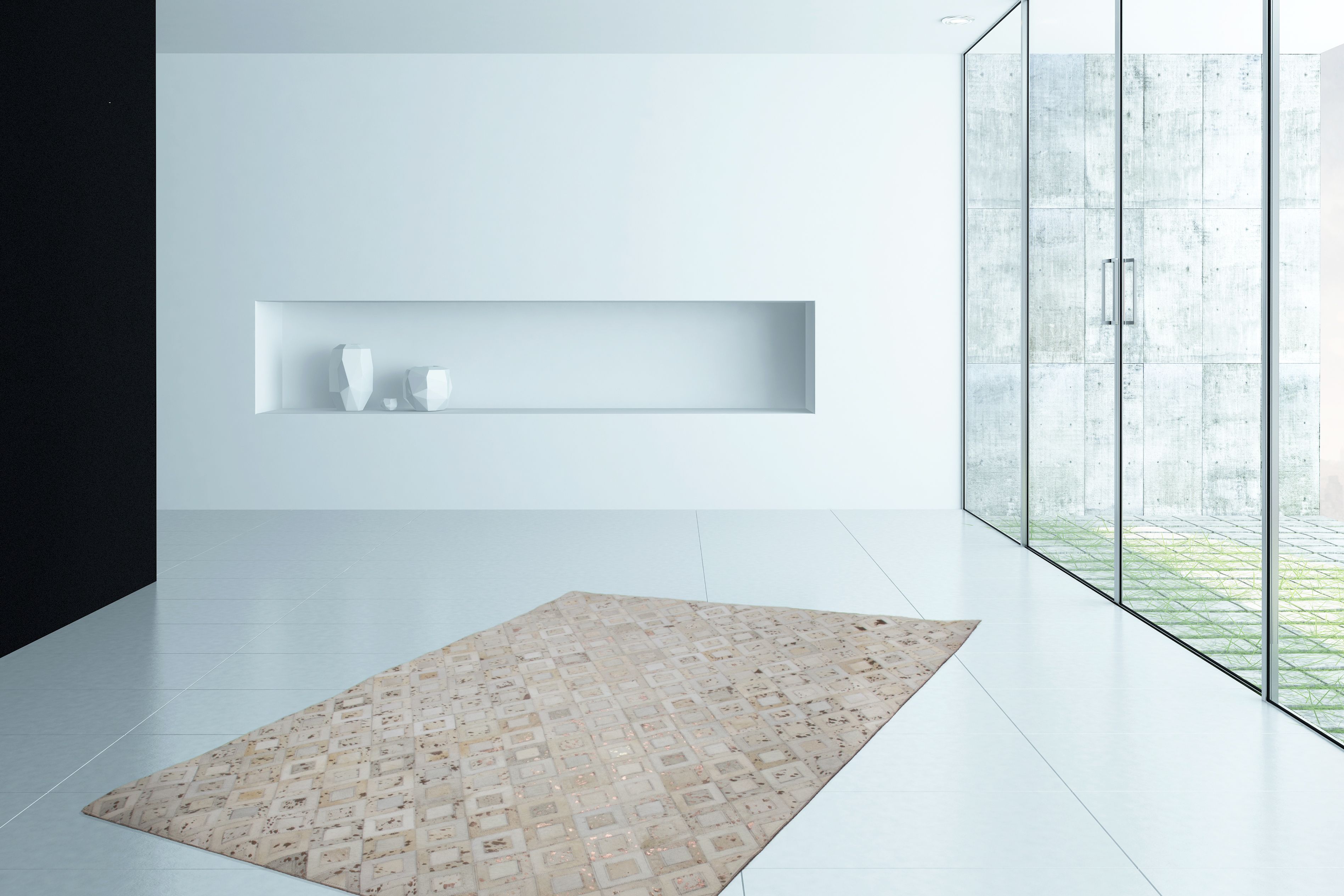 Vloerkleed 110 Ivoor Chroom Spark