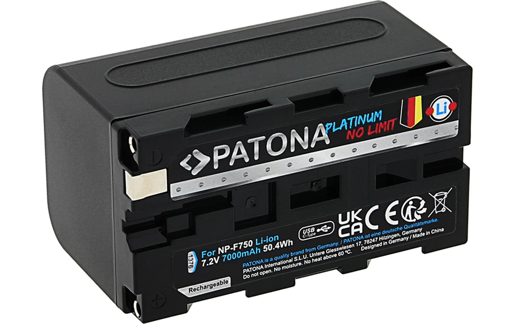 Platinum Akku für Sony NP-F750Platinum Batteriesatz für Sony