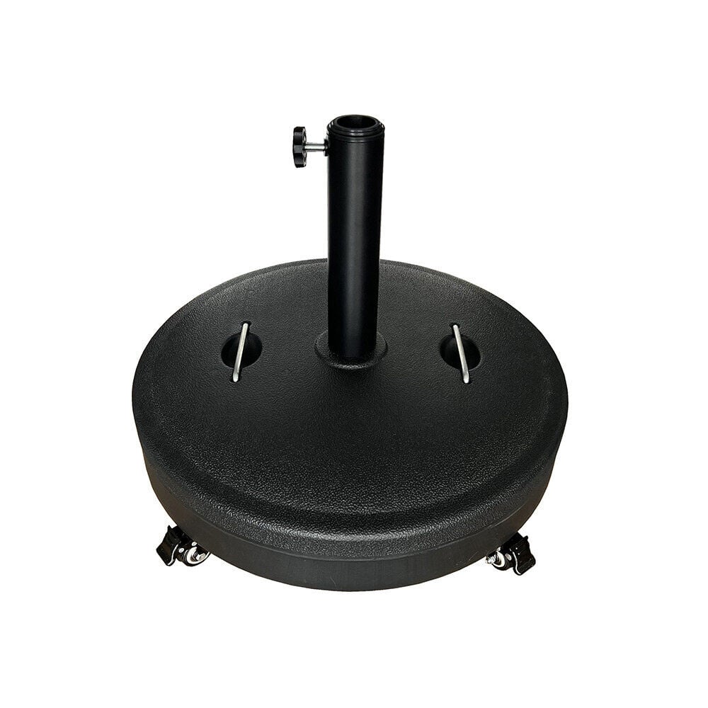 Pied de parasol à roulettes 35kg Ø50xH42cm noir