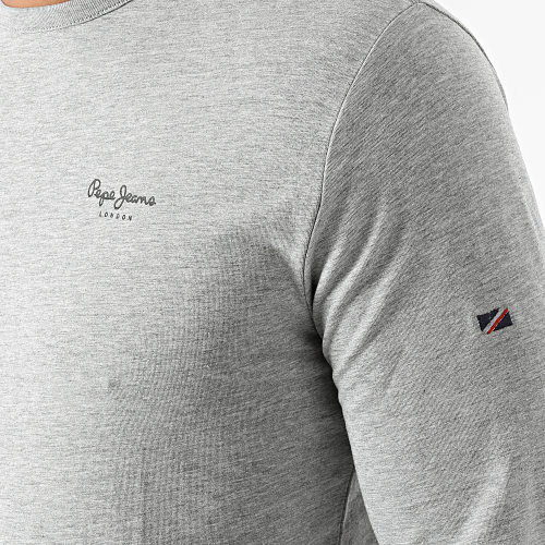 Tee Shirt Manches Longues Orignal Basic Gris Chiné
