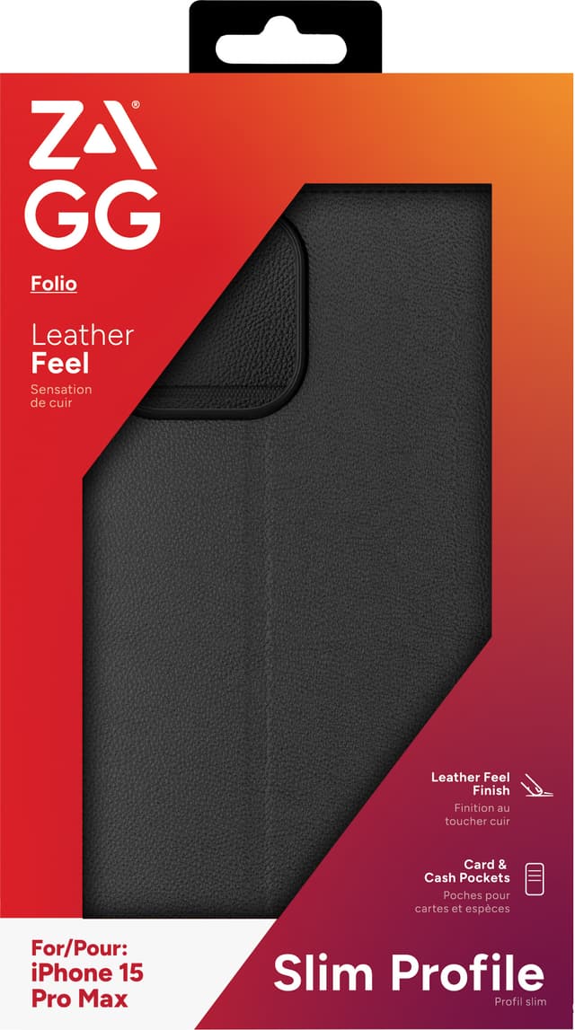 Zagg iPhone 15 Pro Max pungetui (sort)