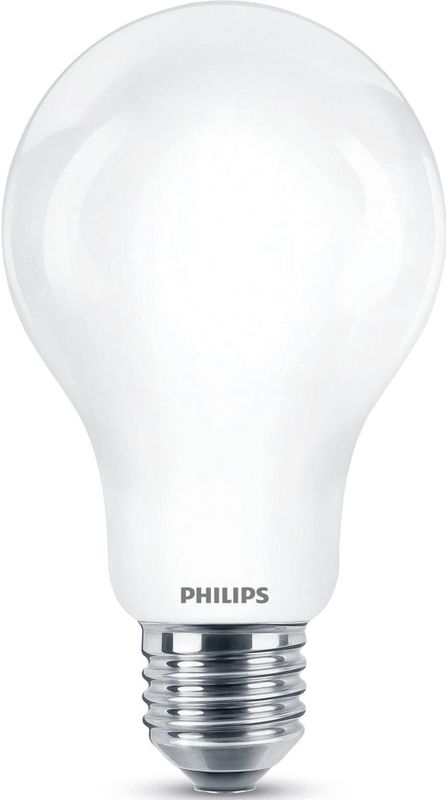 Philips Classic LEDbulb E27 Peer Mat 13W 2000lm - 840 Koel Wit | Vervangt 120W