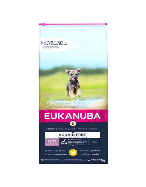 Eukanuba Pup Small Medium Grain Free Kip - Puppy-Hondenvoer