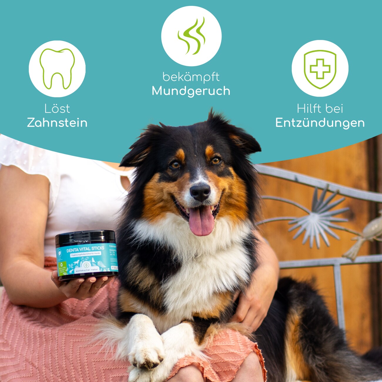 Wolfsbacher Natur Zahnpflege Leckerli 4x