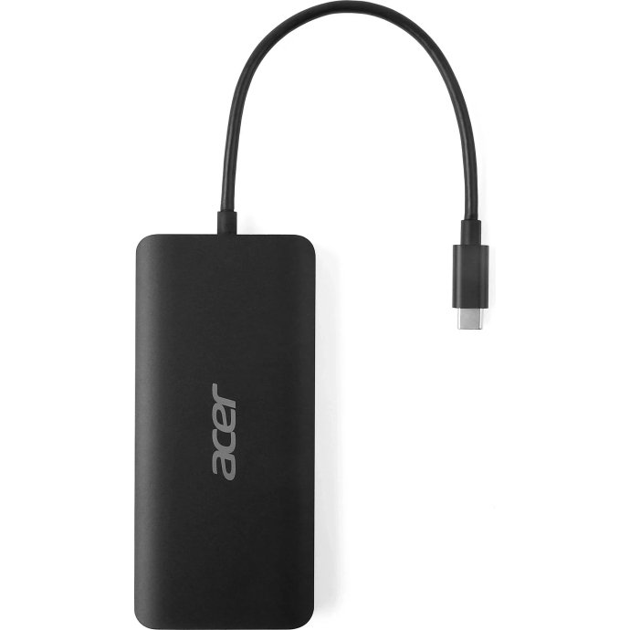 Acer USB Type-C Dongle 12-in-1 Black Avec fil USB 3.2 Gen 1 (3.1 Gen 1) Type-C Noir