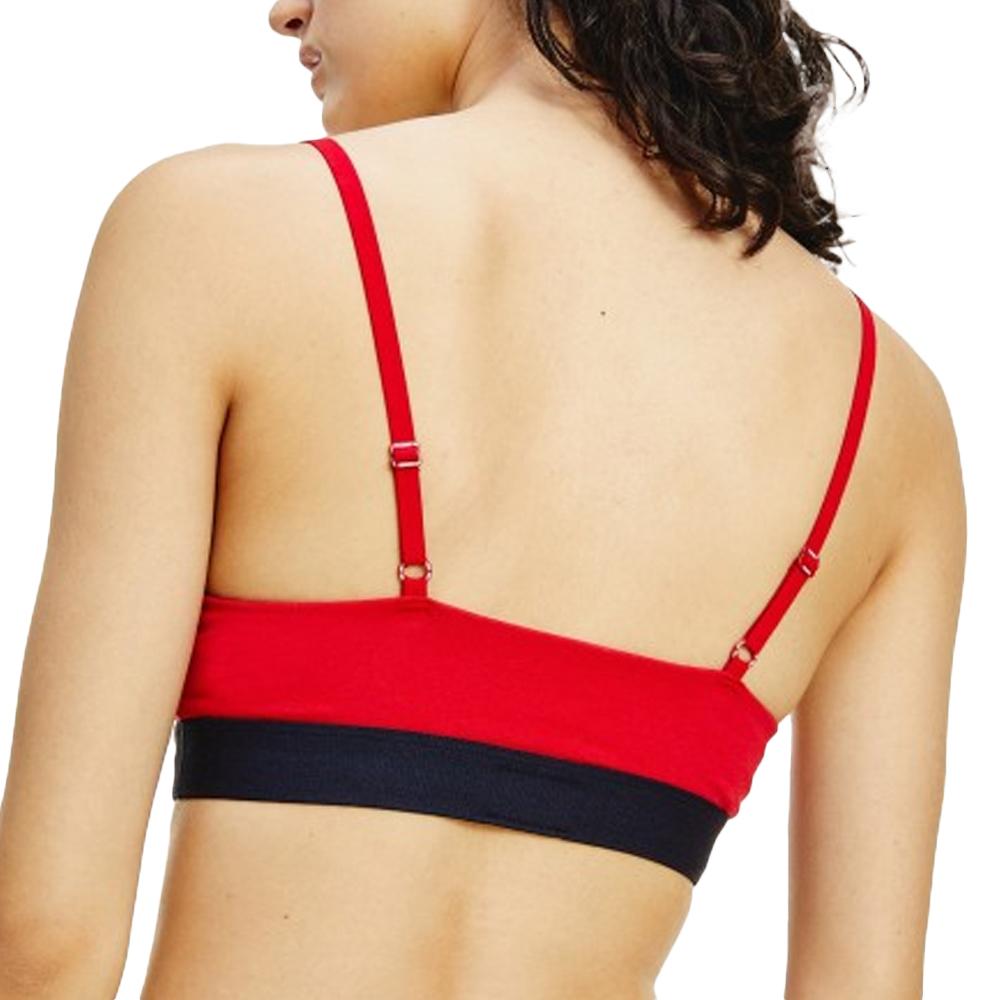 Tommy Hilfiger Soutien Gorge Rouge Femme Tommy Jeans UW0UW02719