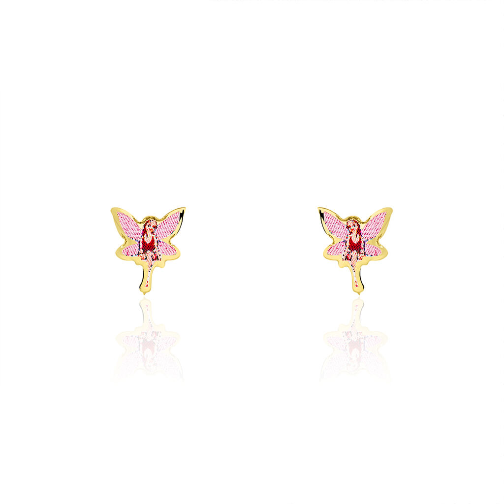 Boucles D'oreilles Puces Feerie Or Jaune