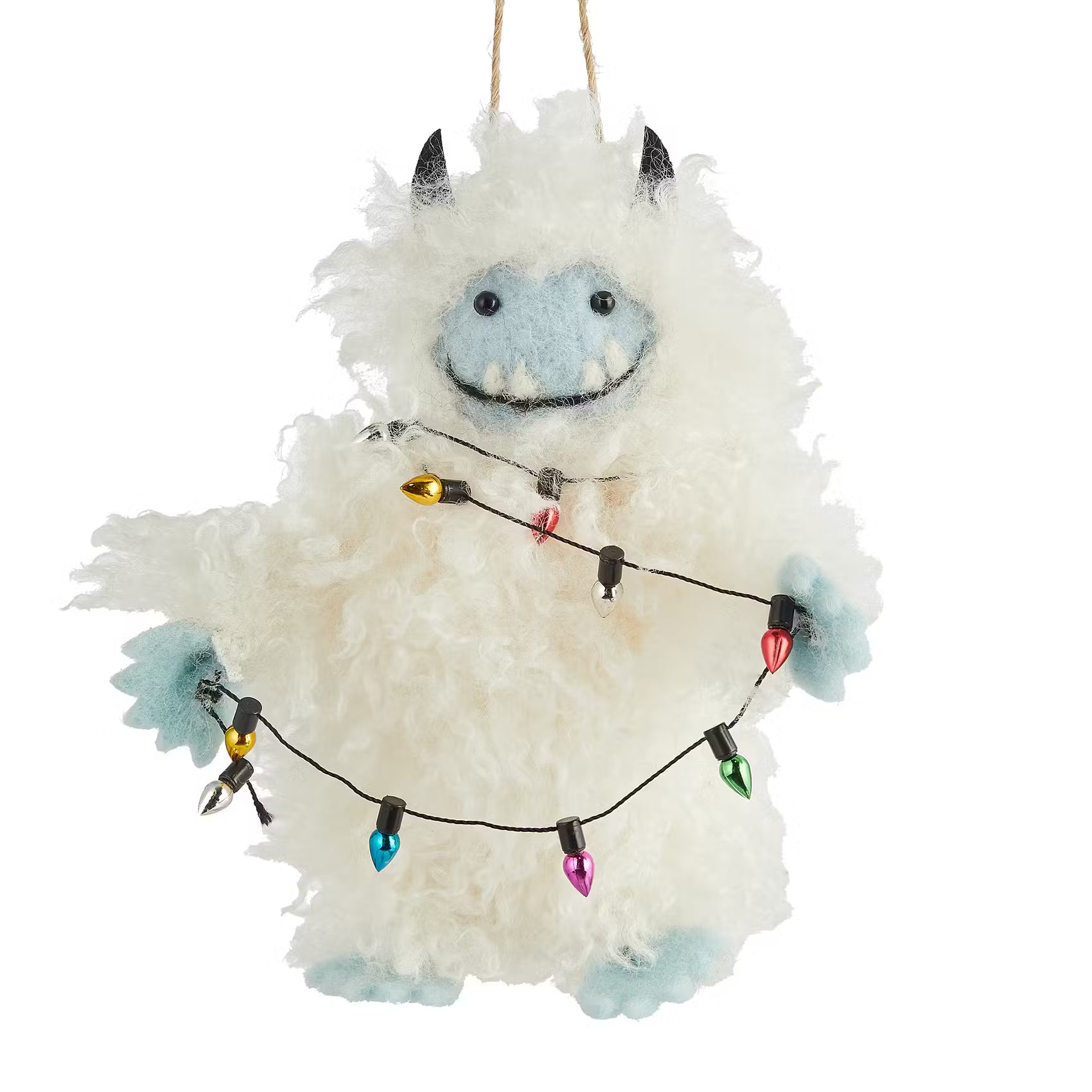 HANG ON Baumanhänger Yeti mit Lichtern
