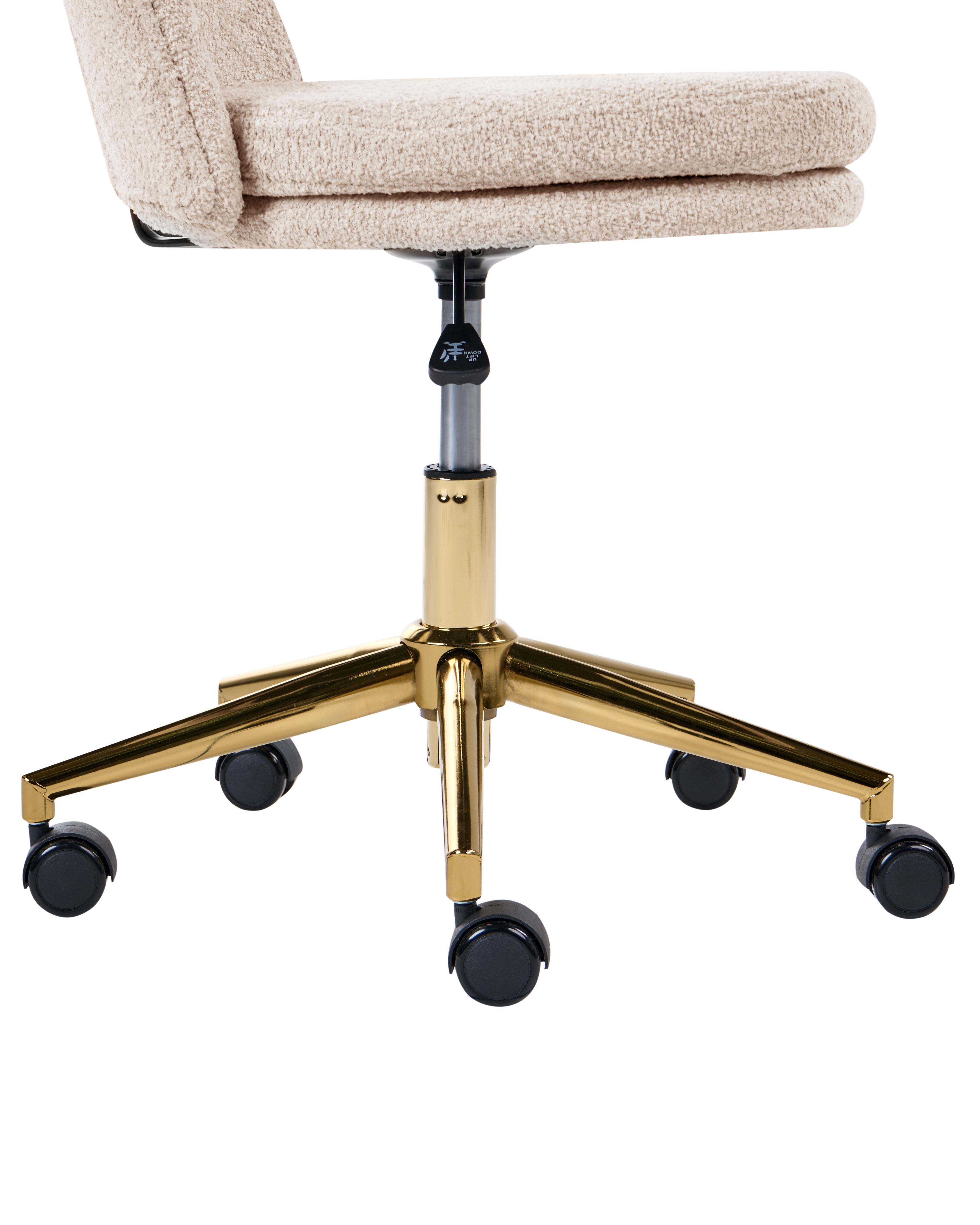 Bureaustoel GRANBY Bouclé Lichtbeige