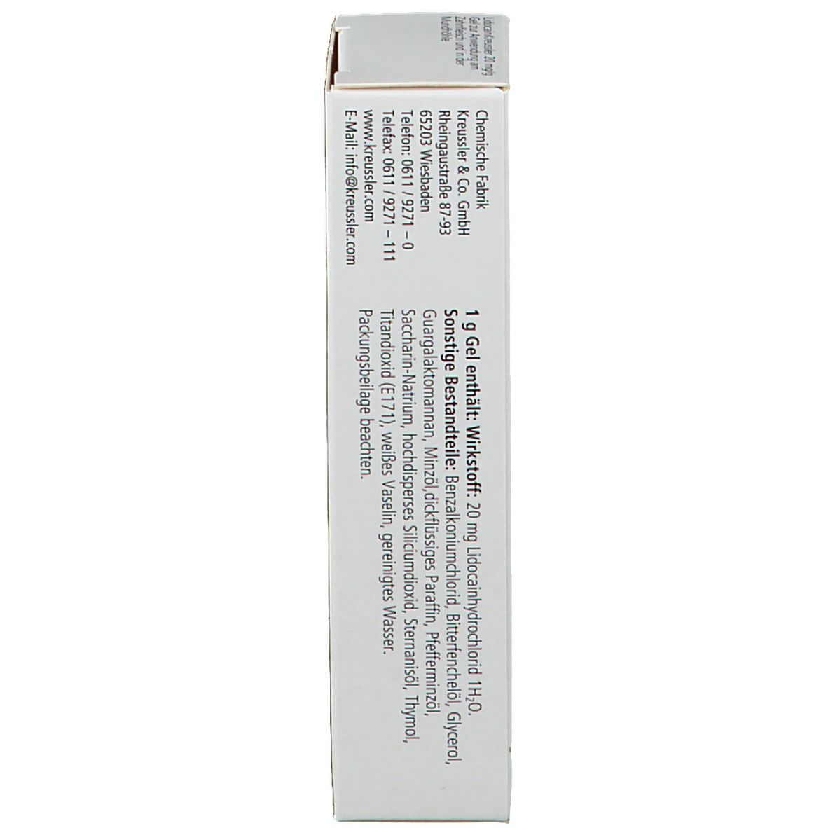 LidocainKreussler 20 mg/g