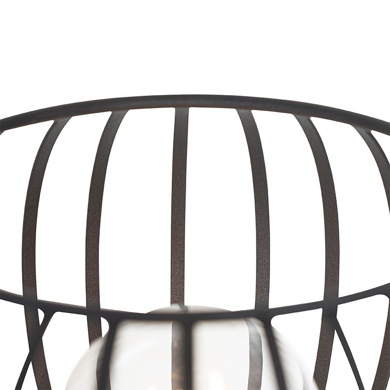 Moderne vloerlamp zwart - Saffira