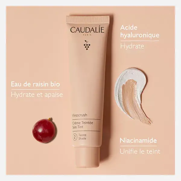Creme tonalizante Vinocrush da Caudalie - Cor 2 - 30ml