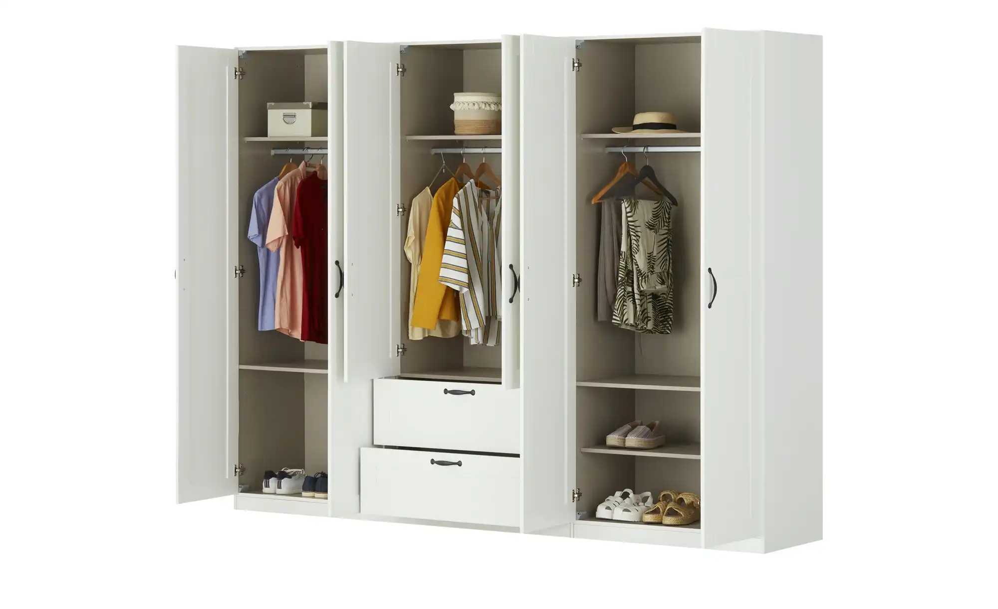 meinSchrank Drehtürenschrank Landhaus- Look Gracy