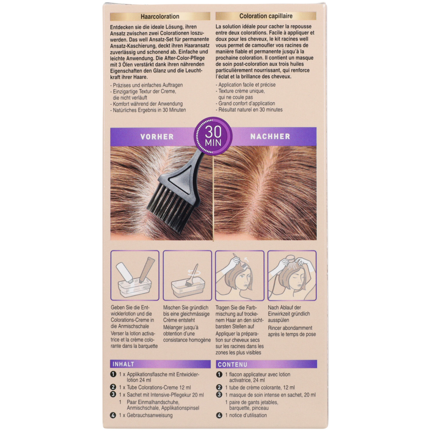well Ansatz-Set Dunkelblond
