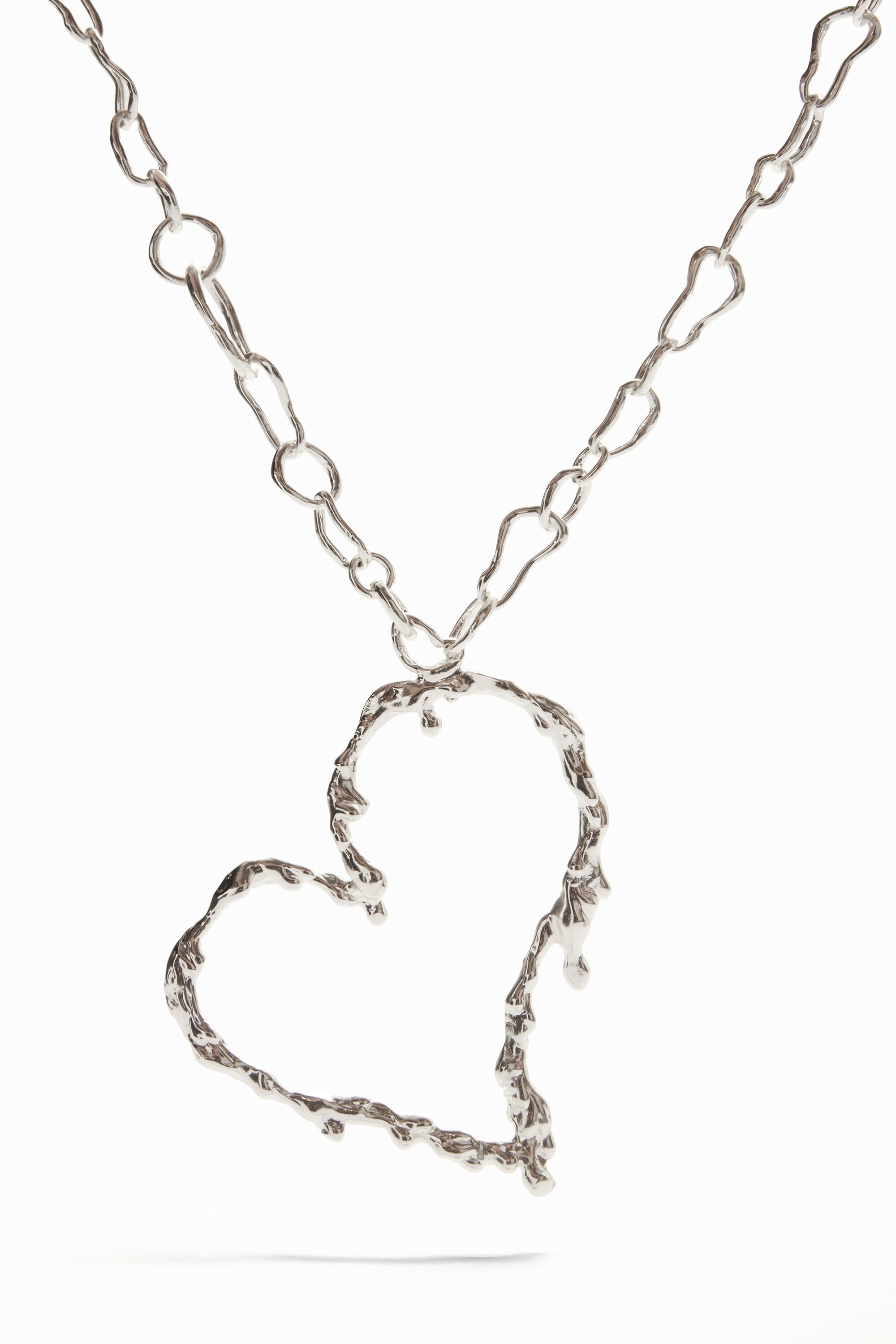 Collier cœur plaqué argent Zalio