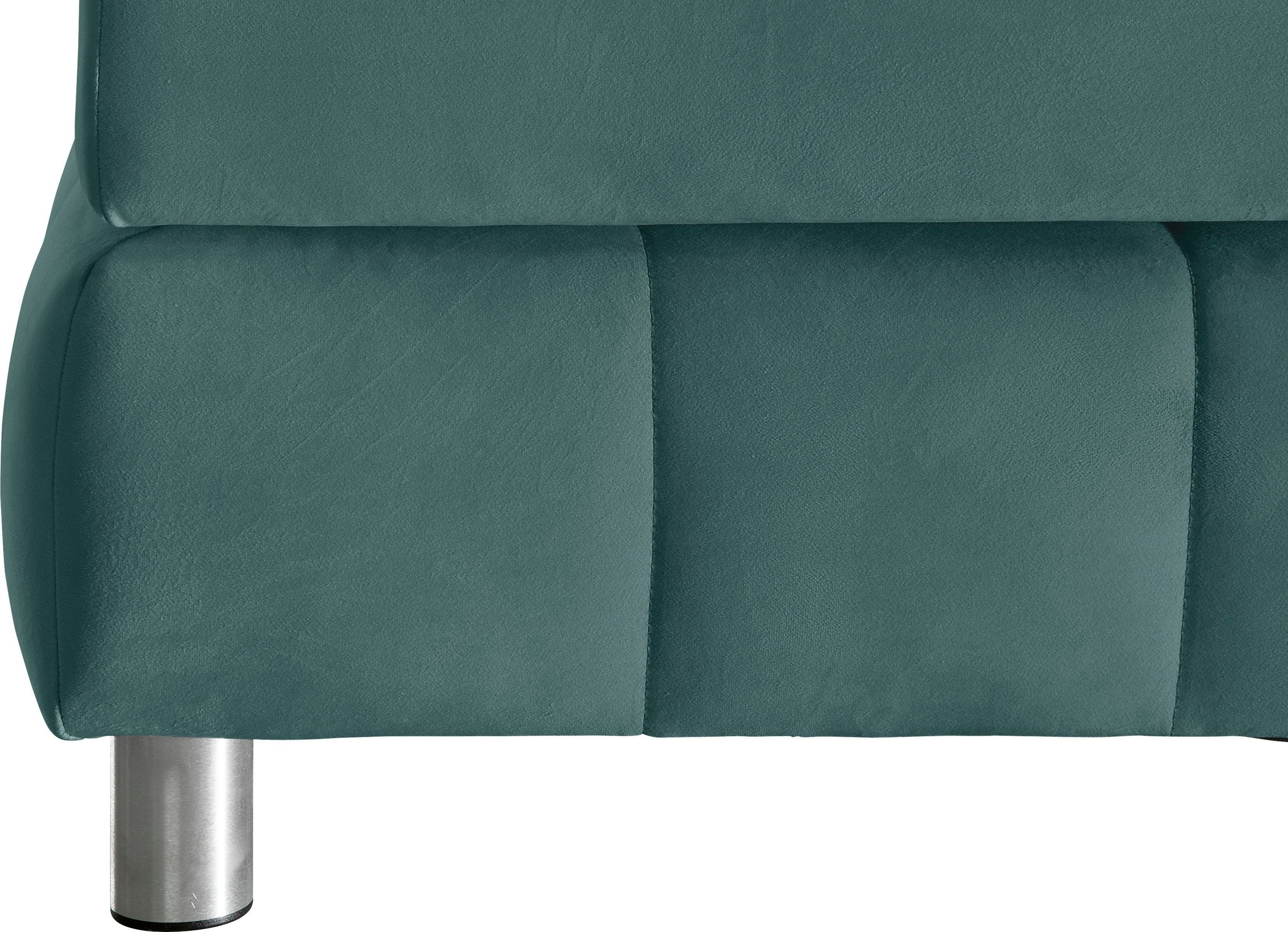 andas Boxspringbett »Salo XXL« in Samtoptik oder Struktur, 6 Breiten in Überlänge 220cm, 4 Härtegrade