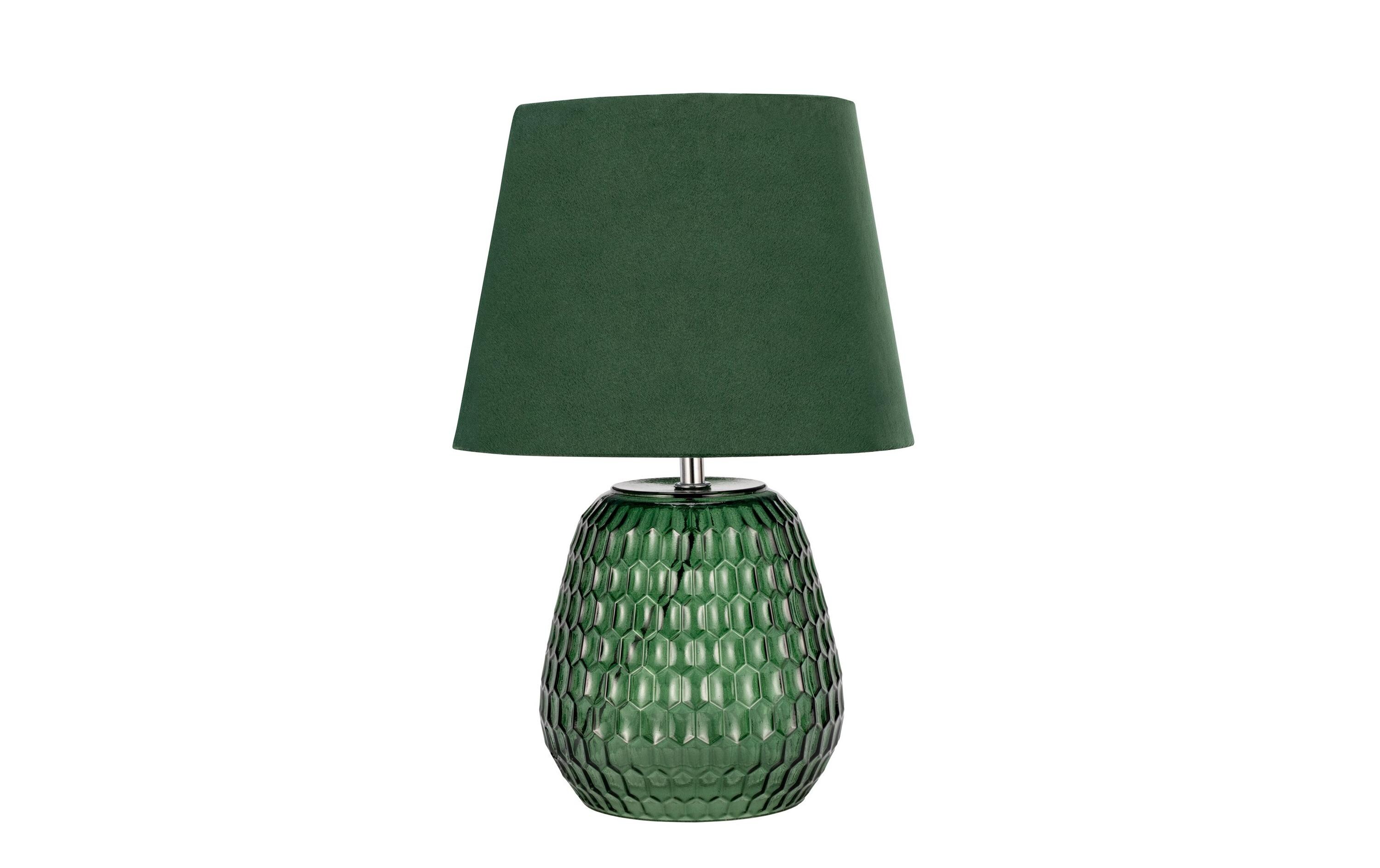 Tischleuchte Crystal Velours 1x E14 GrünTischleuchte, Grün